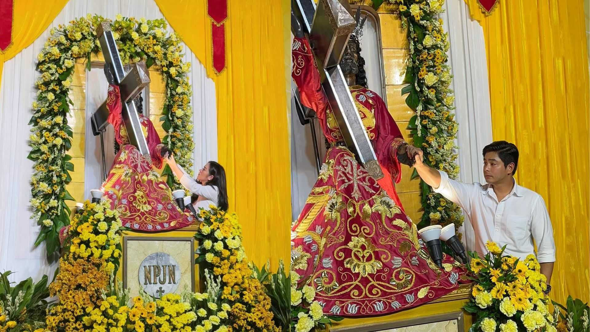 Coco Martin, Angeline Quinto, McCoy de Leon, Dimples Romana pay homage to Jesus Nazareno, share testimonies