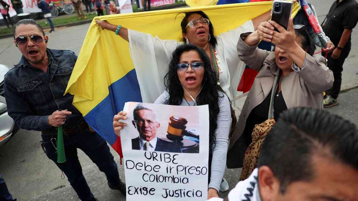 Colombia ex-president Uribe sentenced to 12 years of house arrest, will appeal