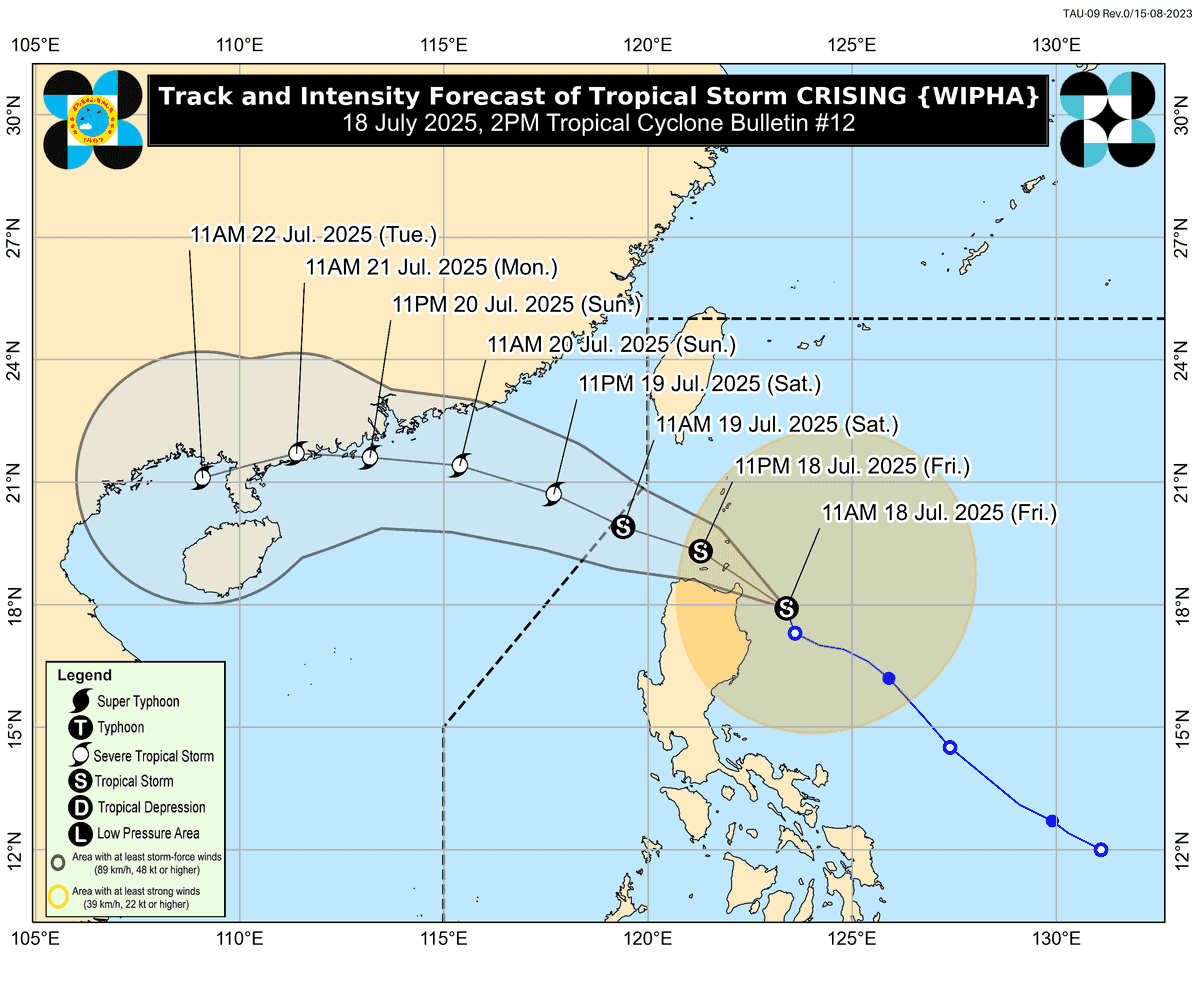 #CrisingPH continues to intensify; may reach to Severe Tropical Storm