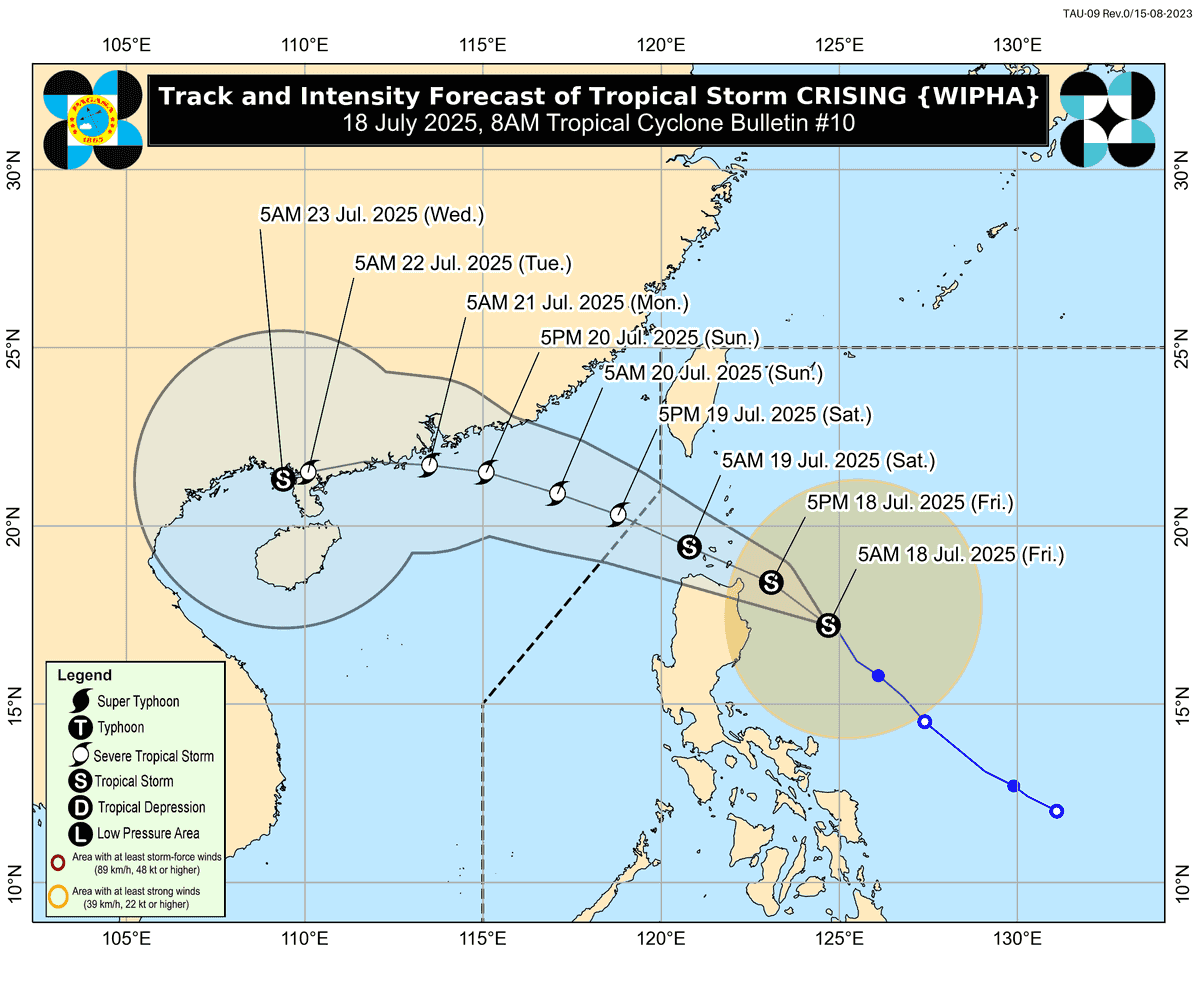 #CrisingPH maintains strength; Signals No. 1 and 2 raised in several Luzon areas