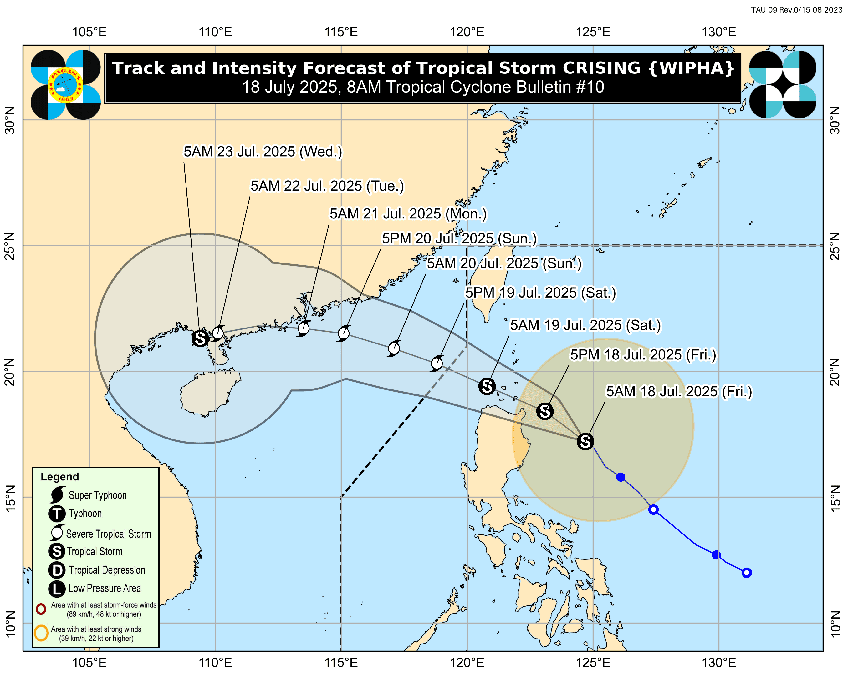#CrisingPH maintains strength; Signals No. 1 and 2 raised in several Luzon areas