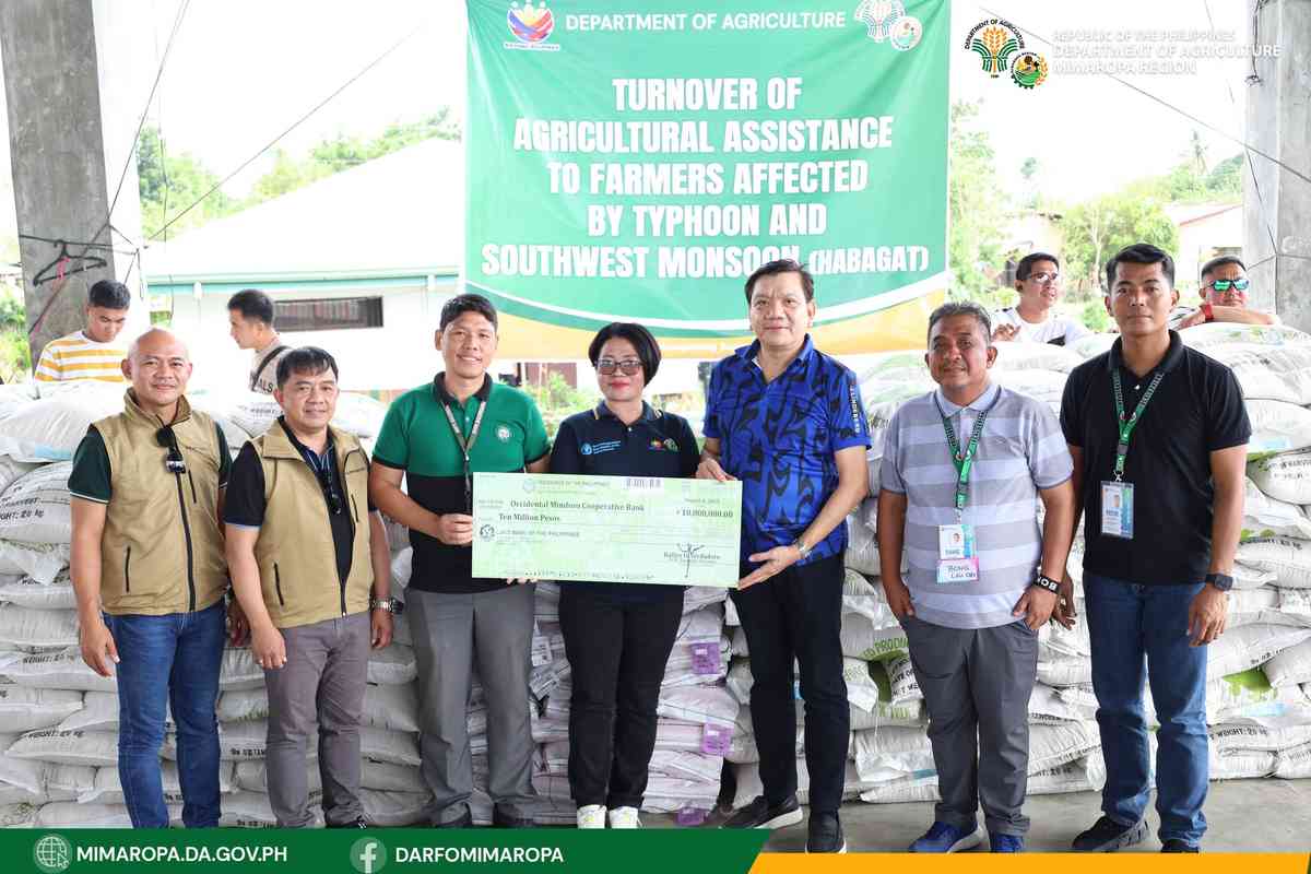 DA grants ₱18.67M in financial aid for farmers affected by storms in Occidental Mindoro