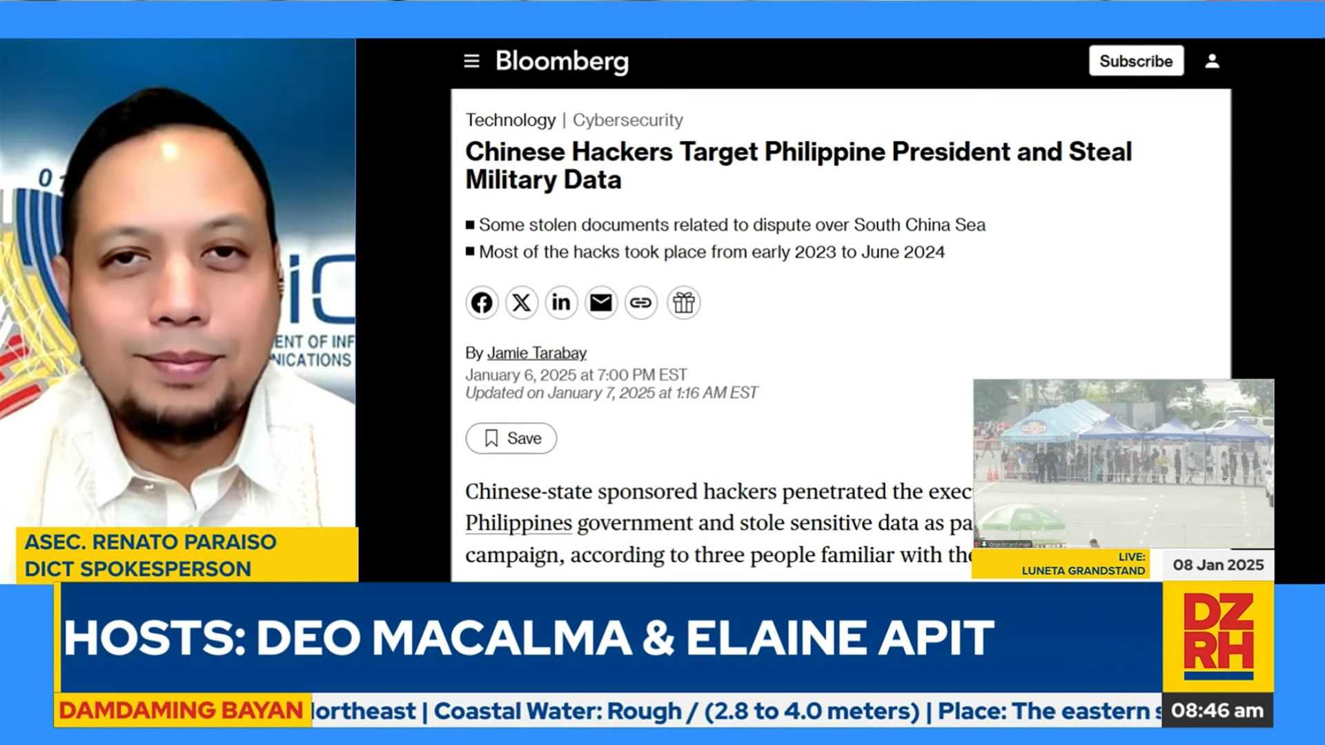DICT: No information compromised in alleged OP hacking incident
