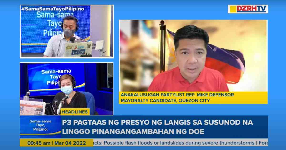 Defensor calls for assistance to businesses amid reopening of economy