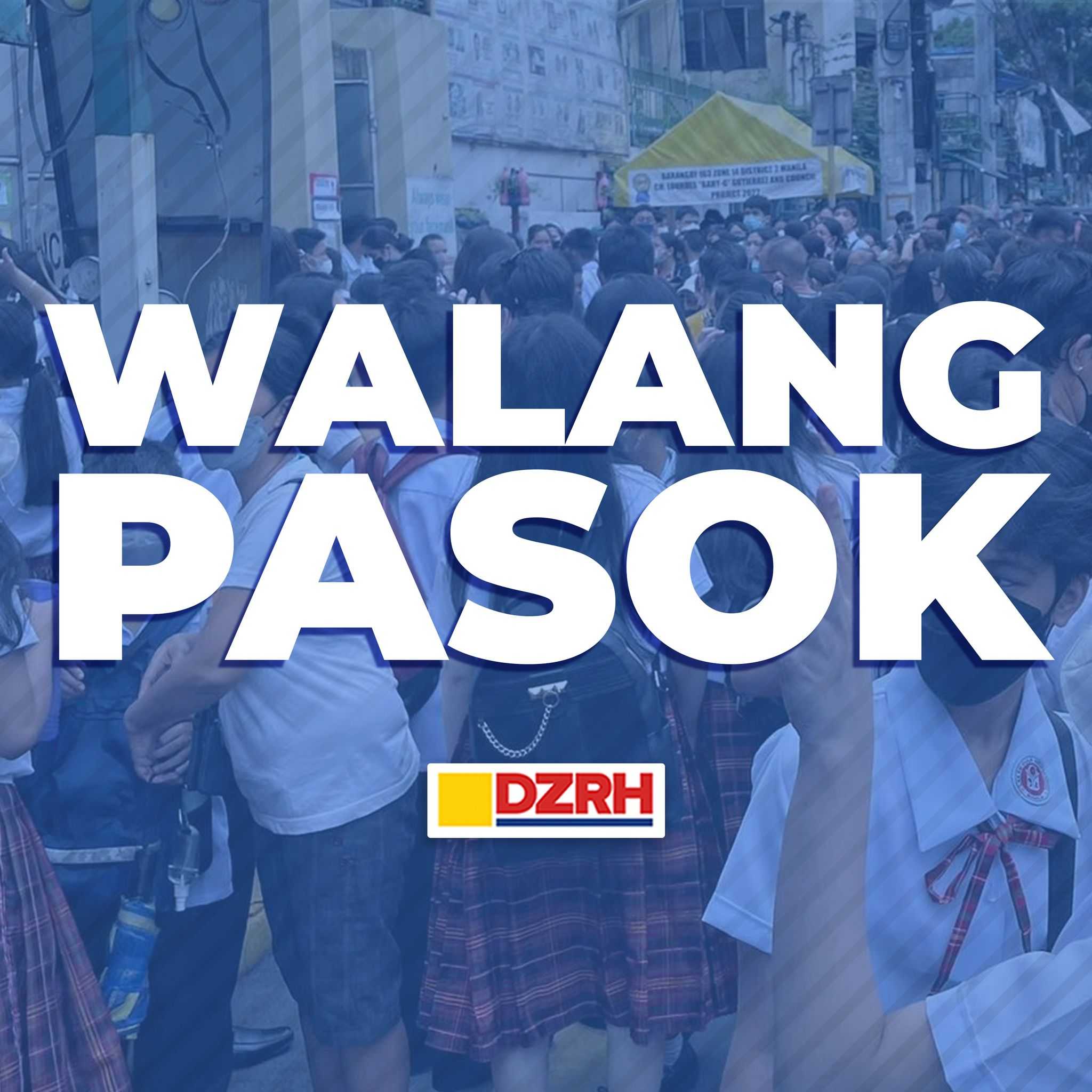 DILG suspends classes and govt work in several areas due to bad weather