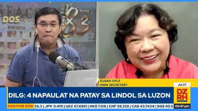 DMW to give aid to OFW families affected by the earthquake