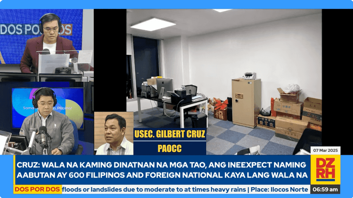 Suspected POGO hub in Makati raided by PAOCC; no people upon arrival