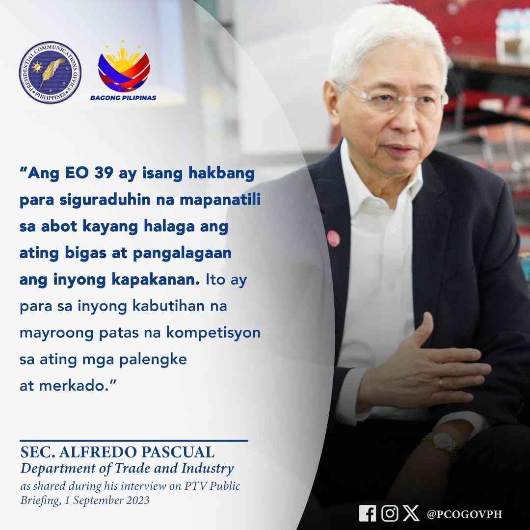 DTI, DA to mobilize ‘price monitors,’ work with LGUs to effectively implement mandated rice price caps