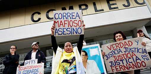 Ecuador court sentences five people for up to 34 years in candidate murder