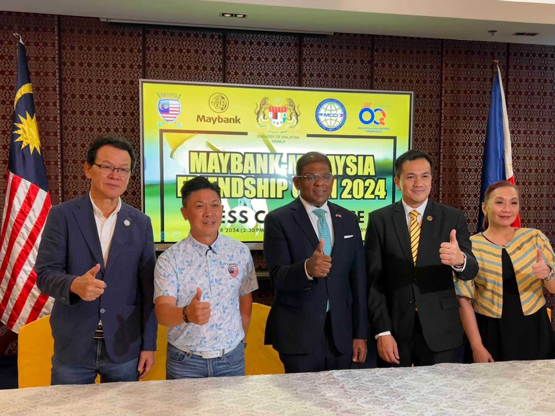 Embassy of Malaysia in PH celebrates 60th anniversary of diplomatic ties with golf charity event