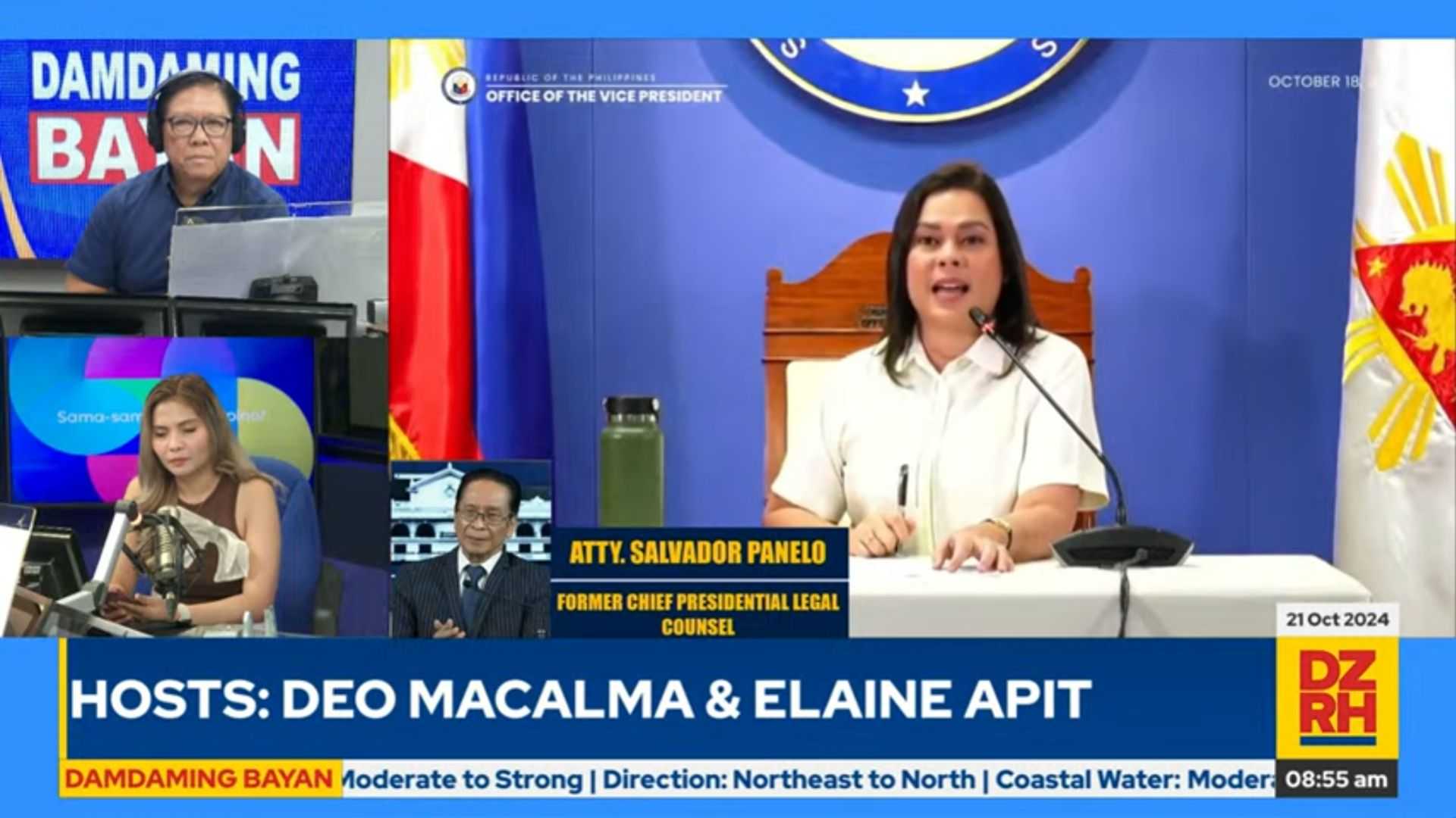 Panelo calls VP Sara's recent statements 'a hyperbole'