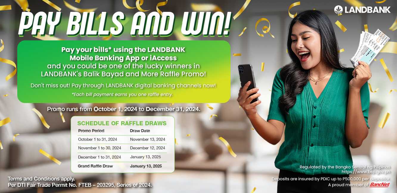 Exciting prizes await in LANDBANK's Balik Bayad and More Raffle Promo – here’s how to join!
