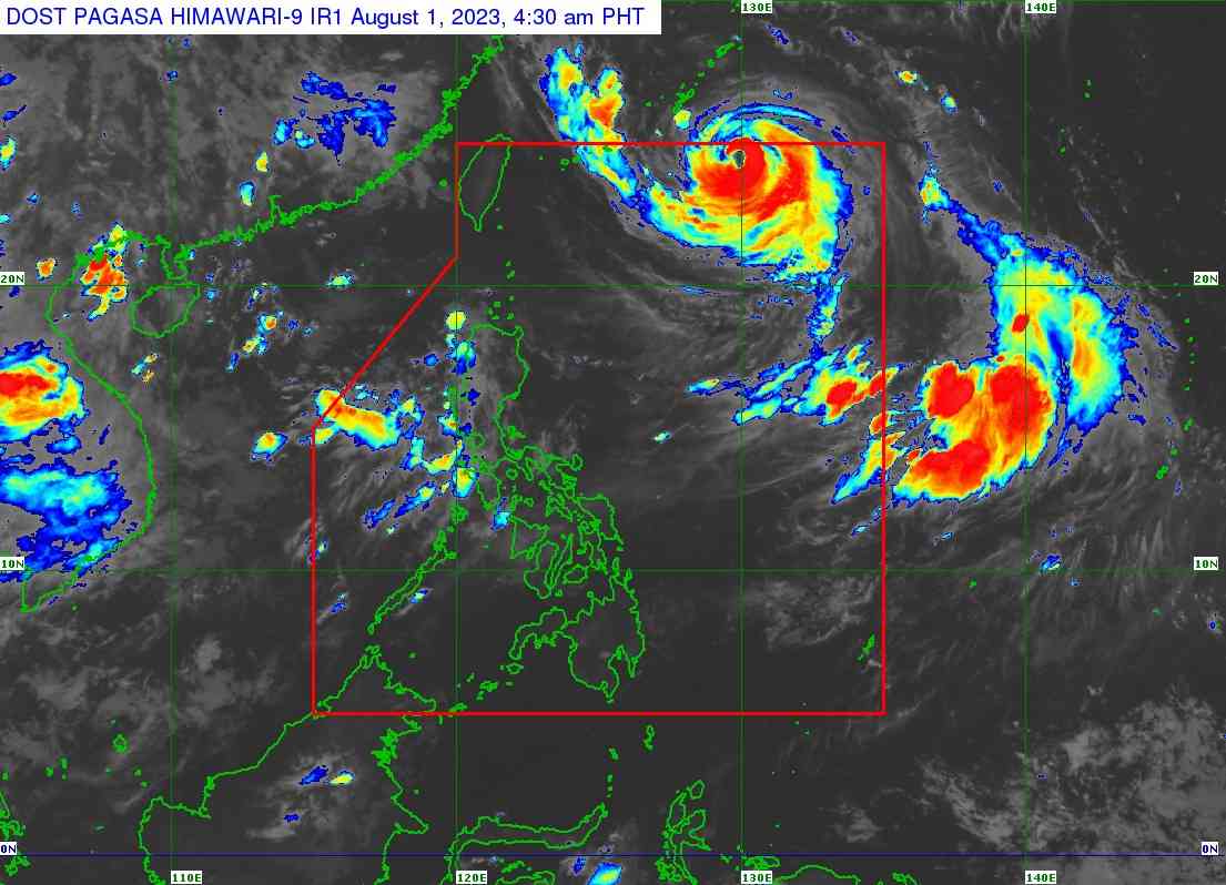 Typhoon Falcon maintains strength as it exits PAR