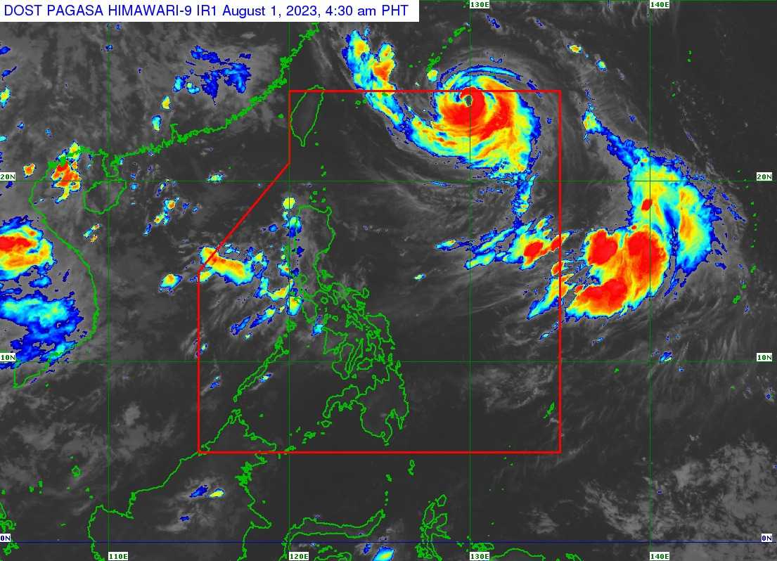 Typhoon Falcon maintains strength as it exits PAR