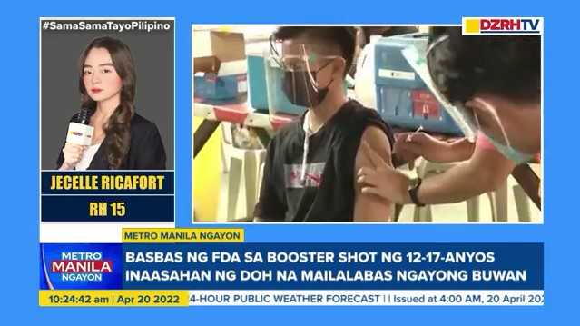 FDA approval of booster vaxx ages 12-17 expected to be released this month