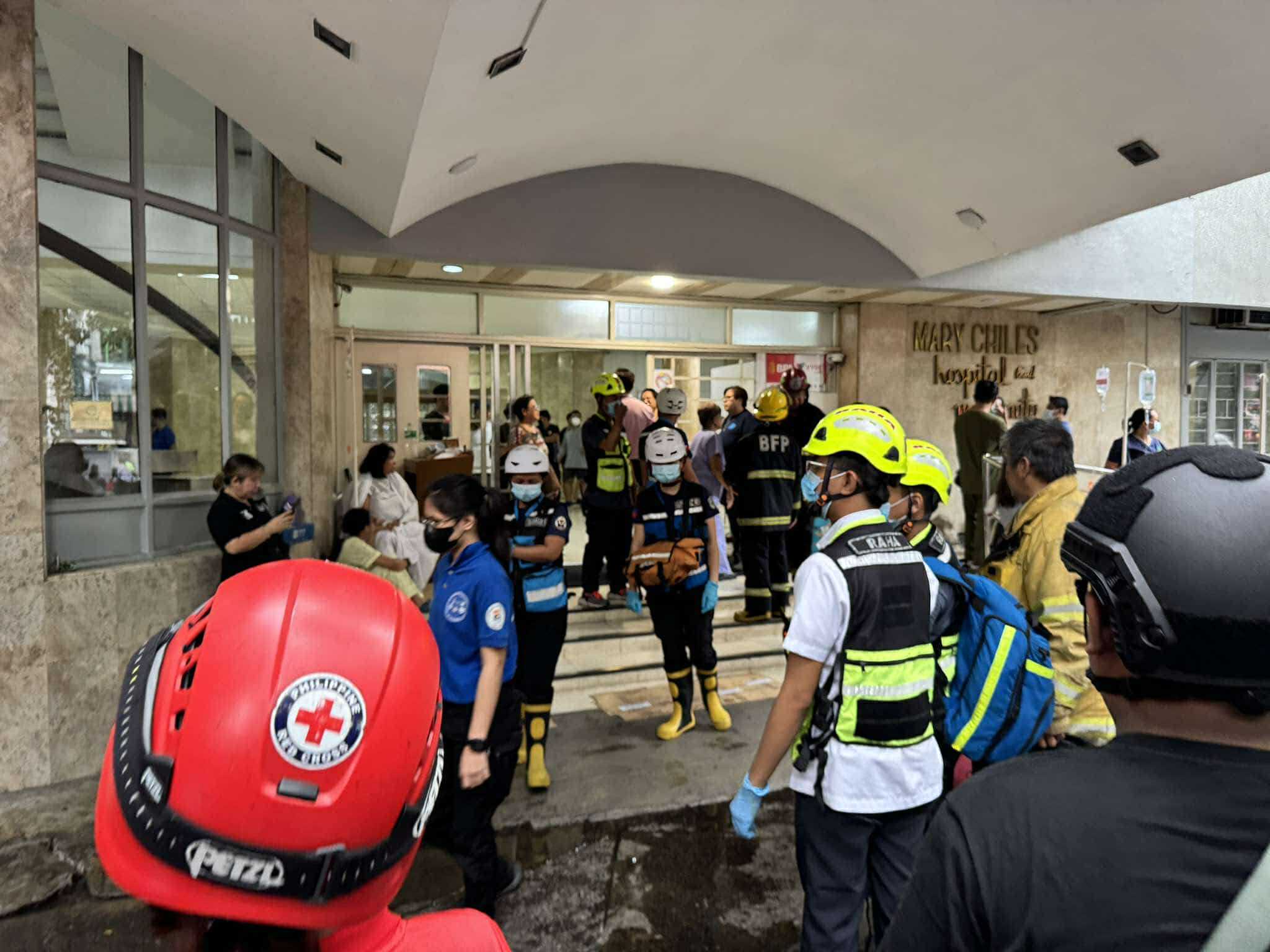 Fire hits hospital's storage area in Sampaloc