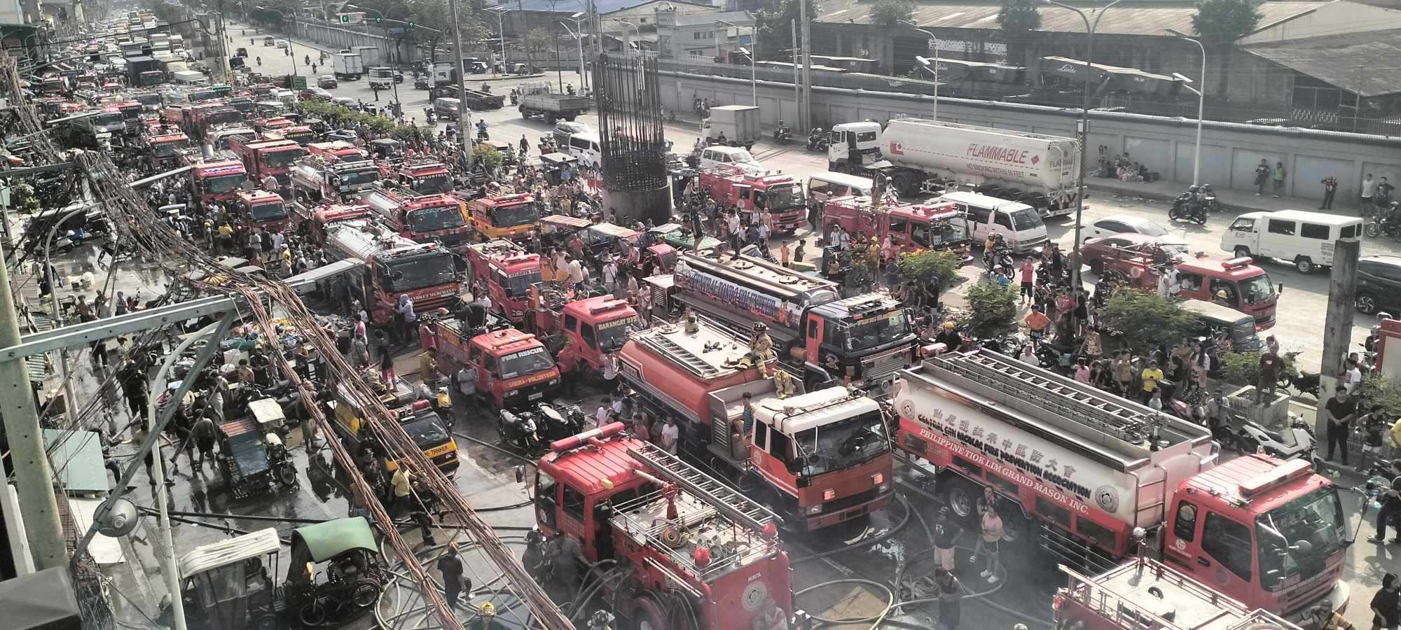 Fire ignites residential area in Moriones, Tondo