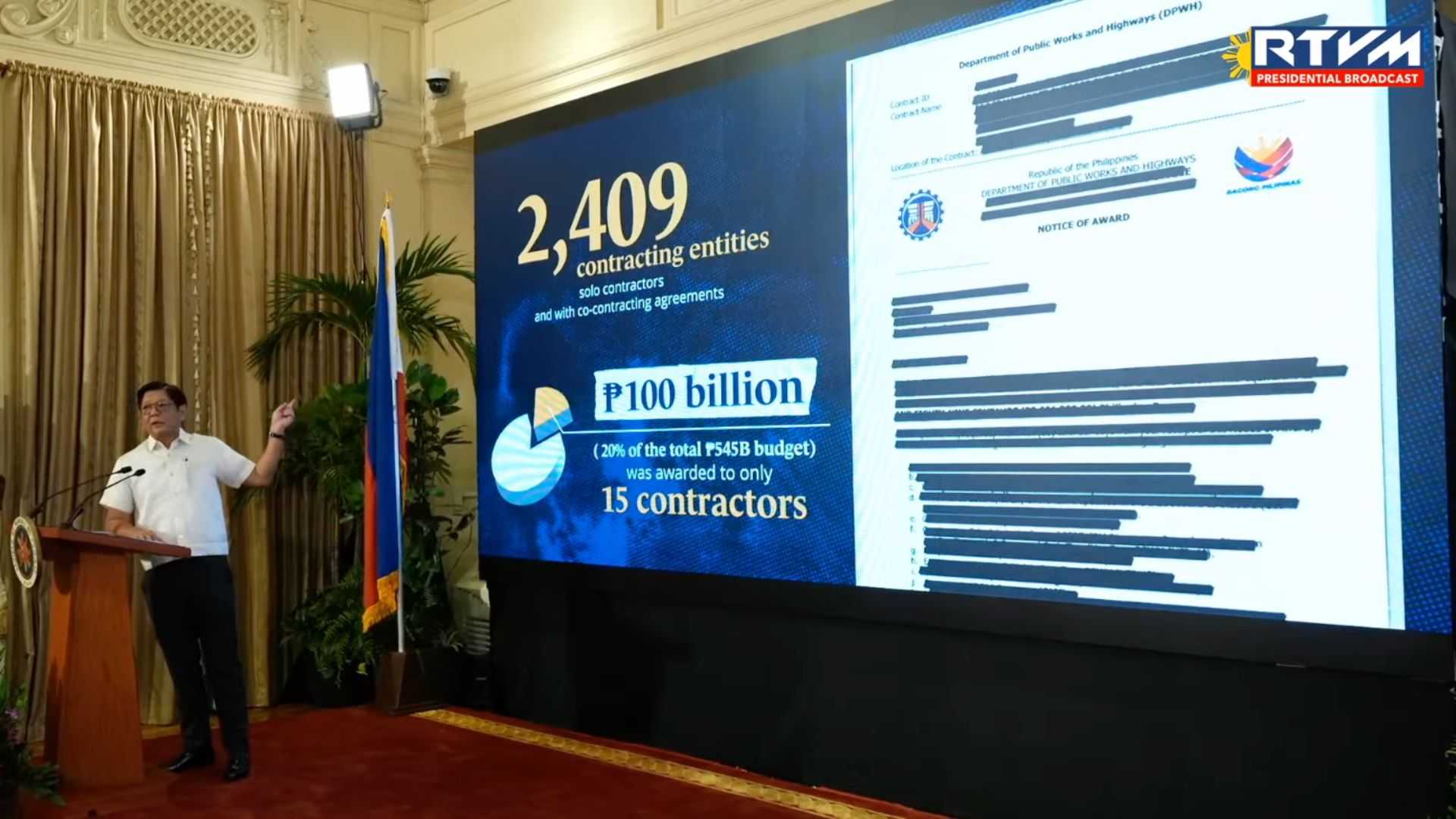 Five out of 15 contractors had flood control projects in almost all regions nationwide — PBBM