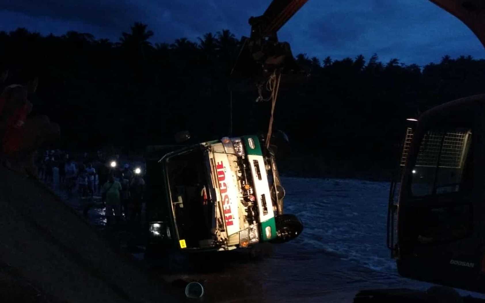 Four dead after rescue truck plunges into Dapitan River in Zamboanga del Norte