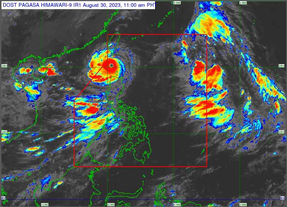 STY Goring maintains strength; Signal No. 2 raised in Batanes, Babuyan