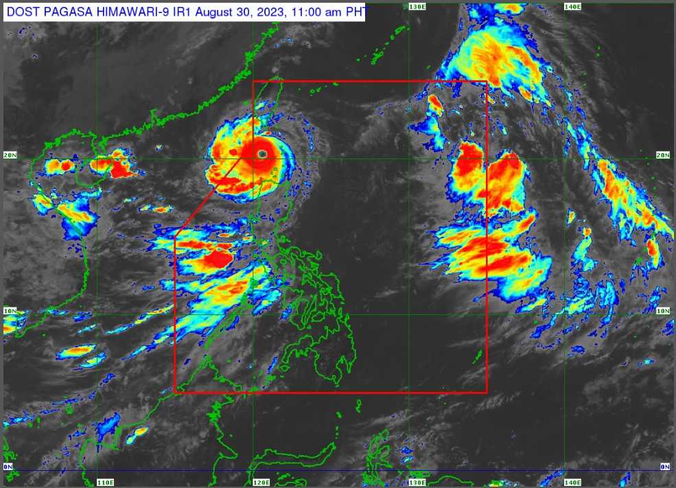 STY Goring maintains strength; Signal No. 2 raised in Batanes, Babuyan
