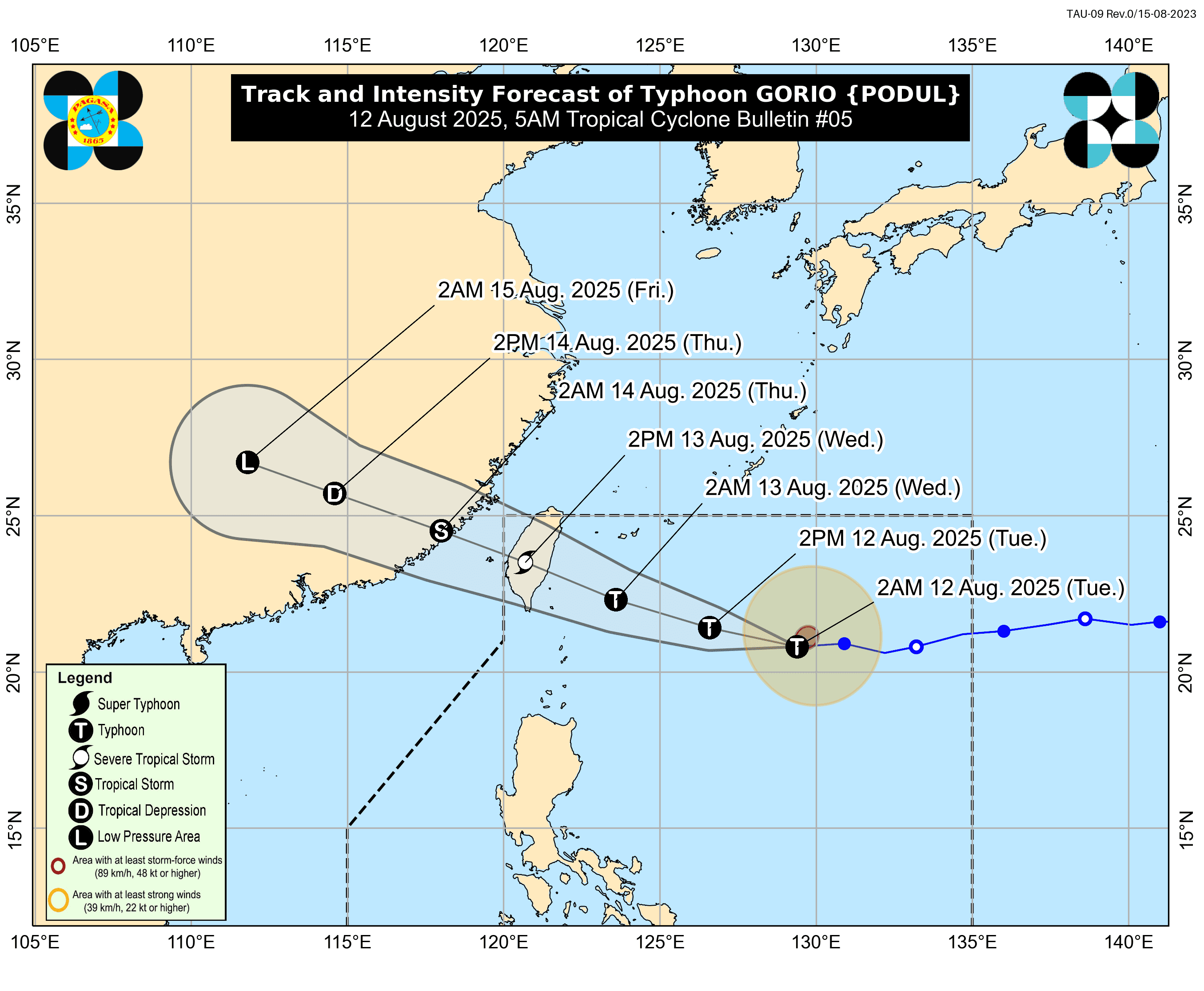 Gorio intensifies into typhoon; habagat to bring rains over most of PH