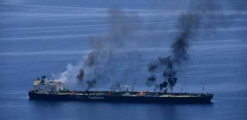 Greek-flagged oil tanker on fire after Houthi attack, EU naval mission says