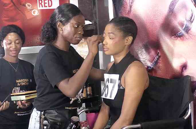 Sierra Leone artist sets new Guinness World Record for most cosmetic makeovers