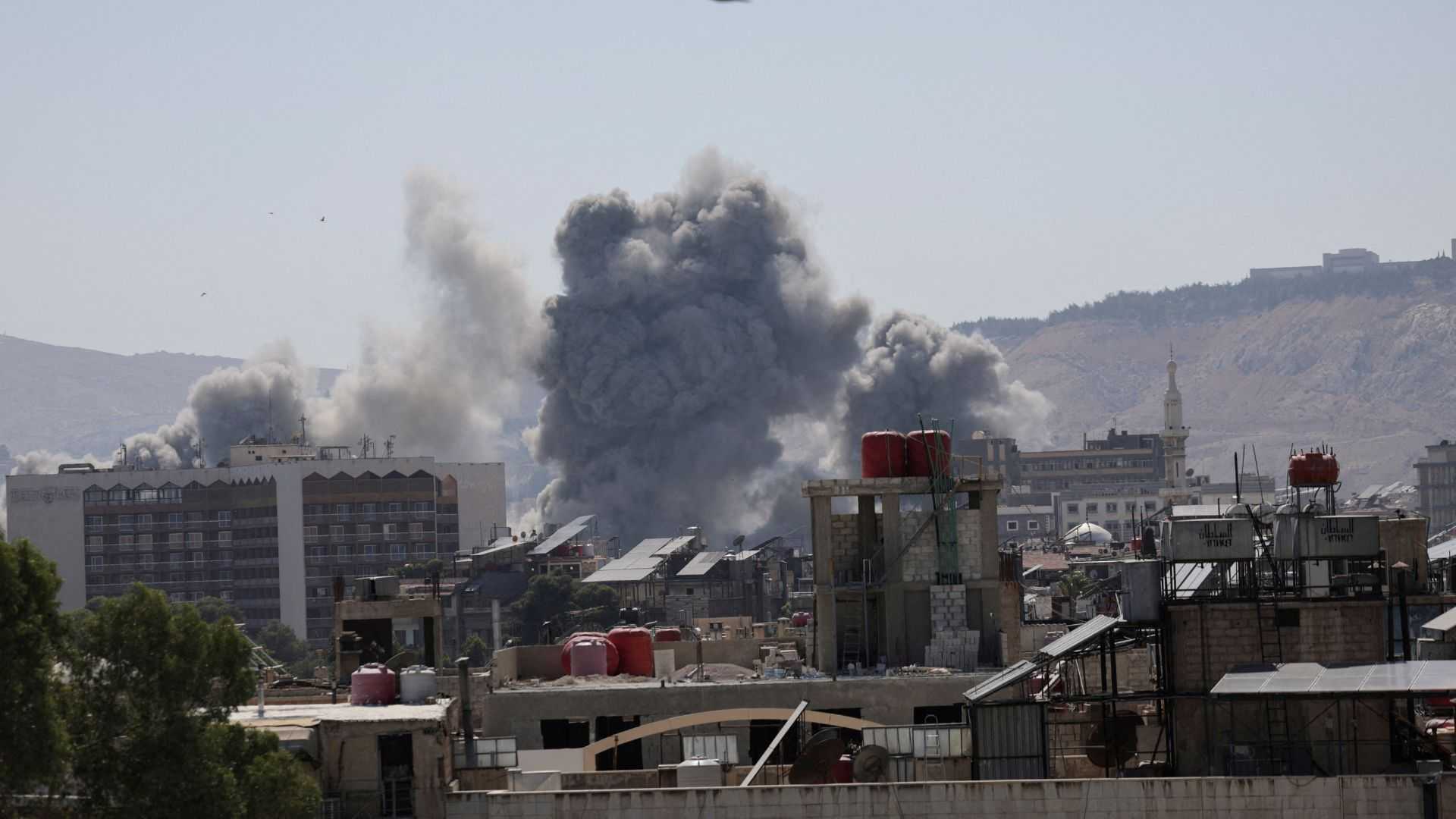 Israel launches heavy airstrikes in Damascus, vowing to protect Druze