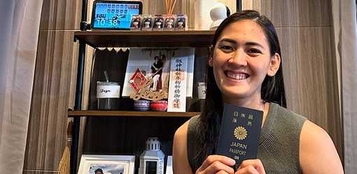 Jaja Santiago earns Japanese citizenship