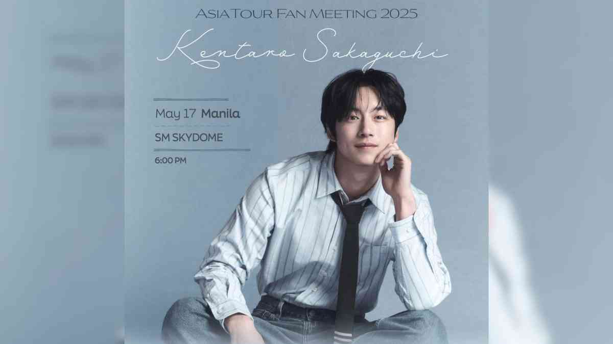 Japanese actor Kentaro Sakaguchi set to hold first fan meeting in Manila