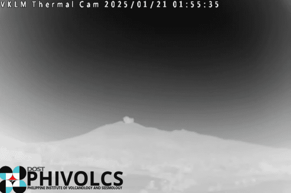 PHIVOLCS observes ash emmission at Kanlaon Volcano early Tuesday