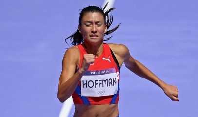 Lauren Hoffman finishes race in Paris 2024 Paris Olympics