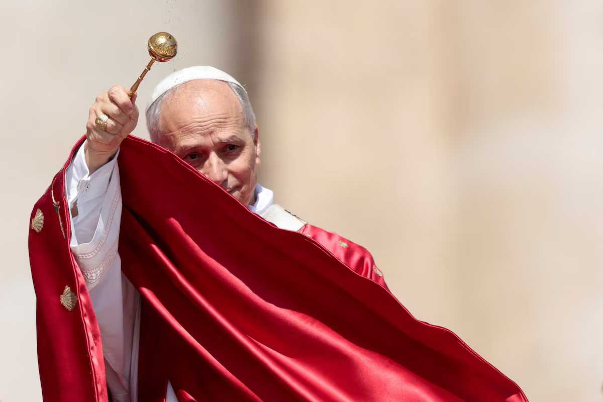 Leo, the first US pope, criticises nationalist politics at Sunday Mass