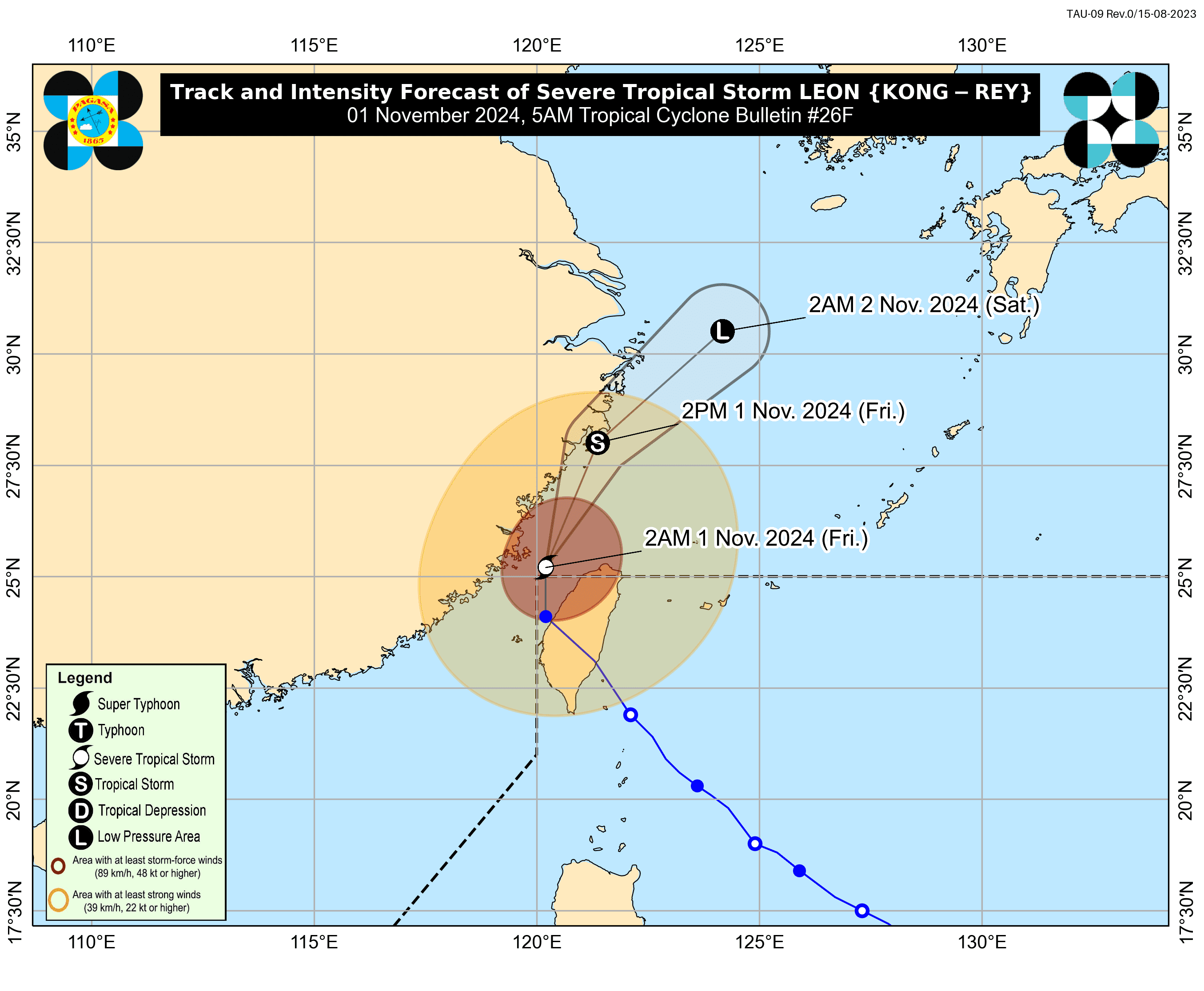 Leon weakens into Severe Tropical Storm, exits PAR —PAGASA