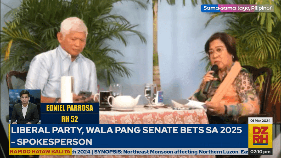 Liberal Party has no official Senate bets yet for 2025 midterm polls - de Lima