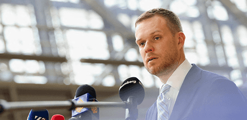 Lithuania's foreign minister calls for Ukraine to be allowed to use arms freely