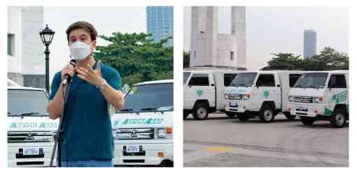 LOOK: Arjo Atayde donates service vehicles in Quezon City