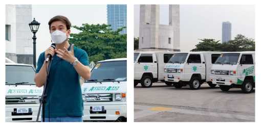 LOOK: Arjo Atayde donates service vehicles in Quezon City