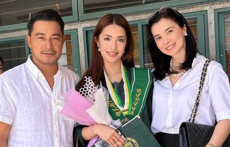 LOOK: Cesar Montano, Sunshine Cruz reunites for daughter Sam’s graduation