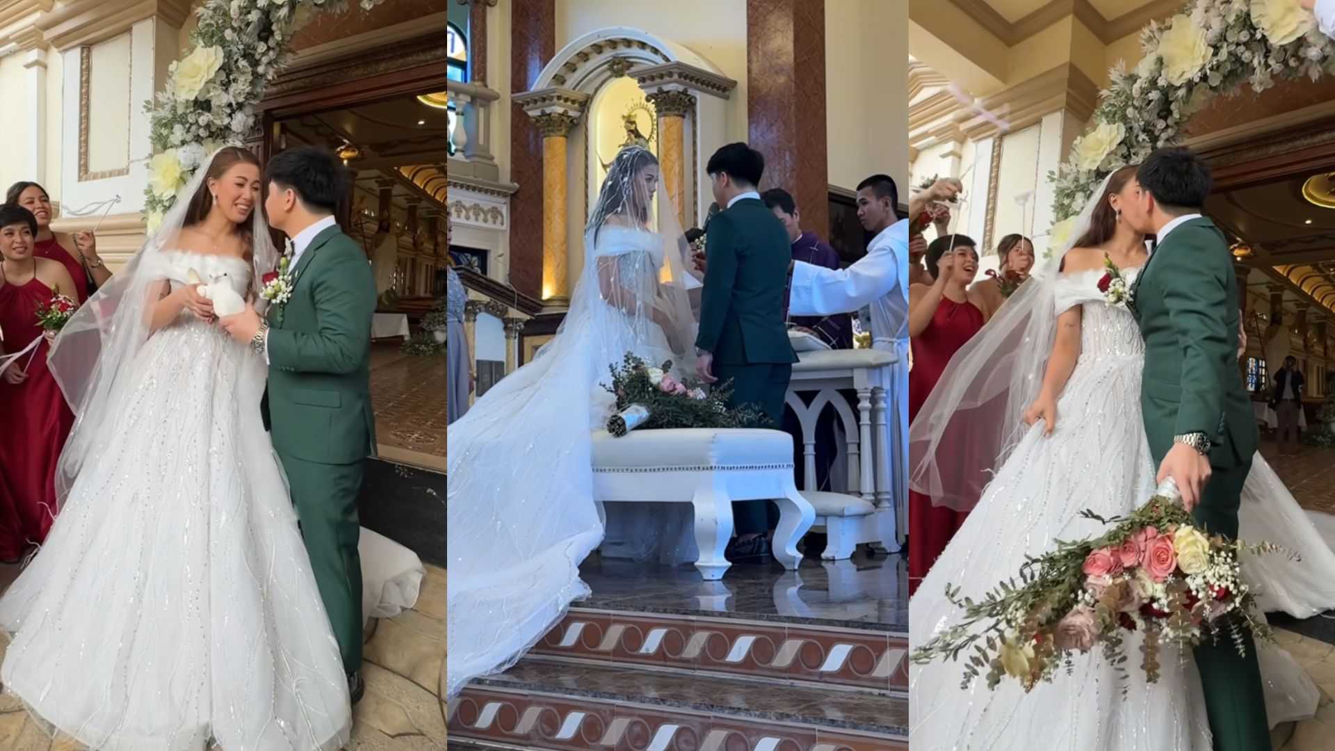 LOOK: Bugoy Cariño, EJ Laure tie the knot in an intimate wedding ceremony