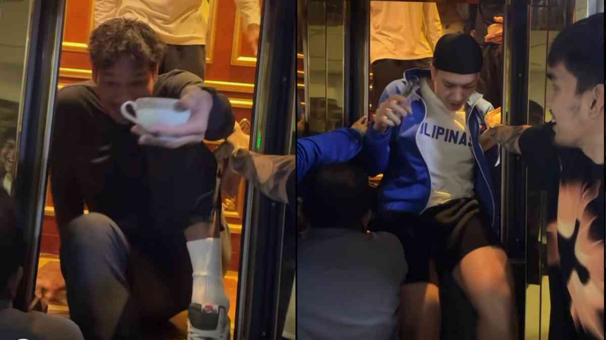 LOOK: Gilas Pilipinas players face elevator mishap ahead of Doha games