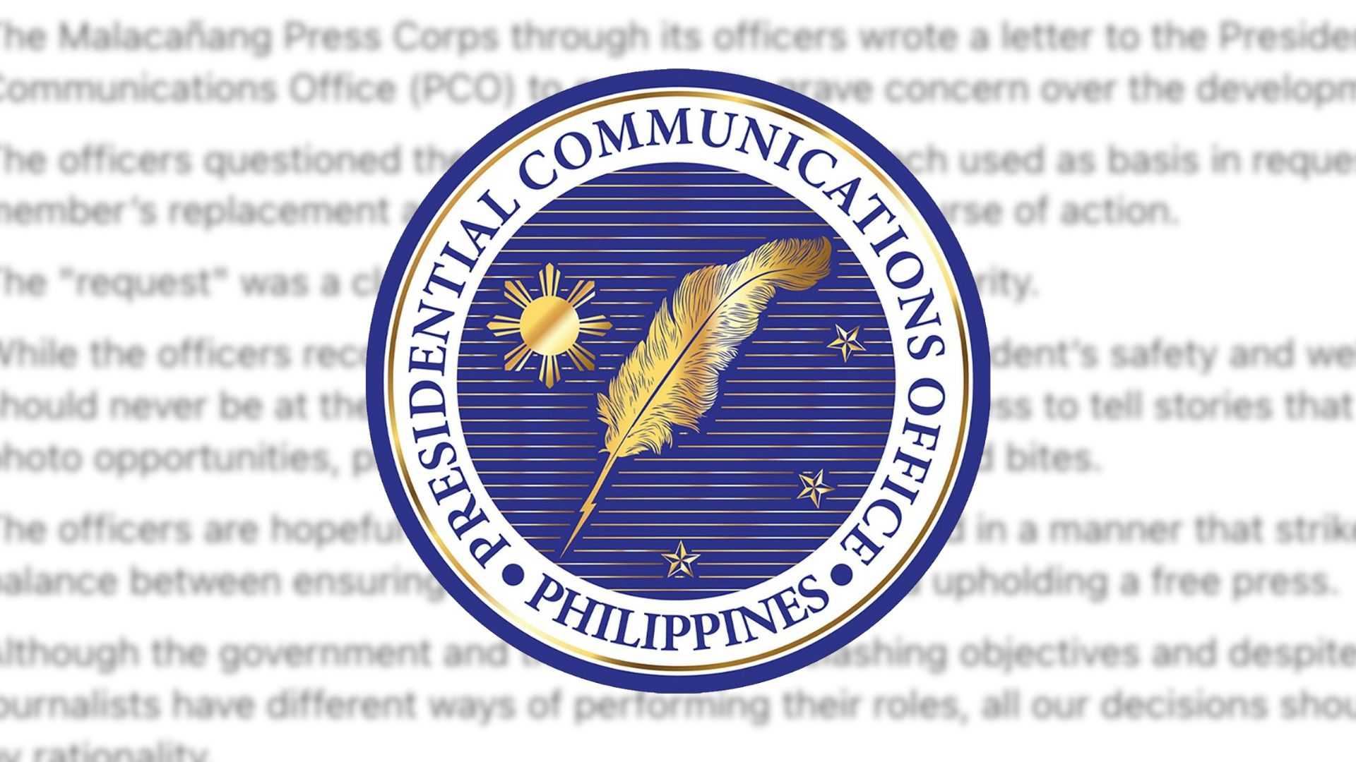 Malacañang Press Corps questions PCO’s plea to replace beat reporter over ‘breach of protocols’