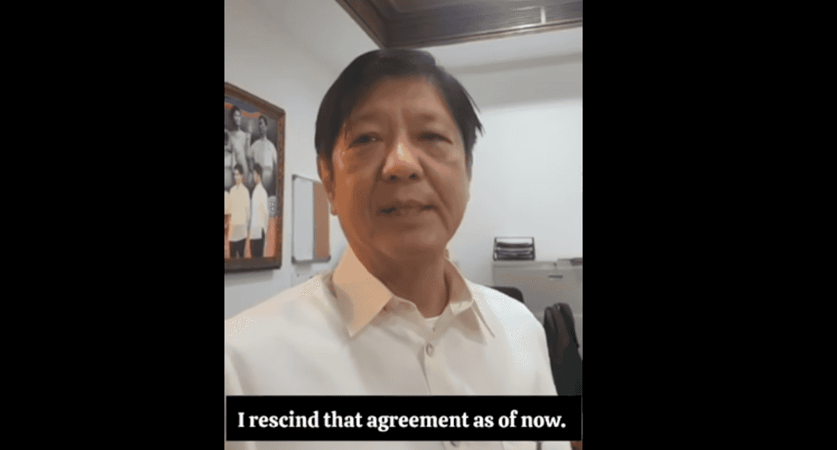 Marcos: No agreement to remove BRP Sierra Madre from Ayungin Shoal