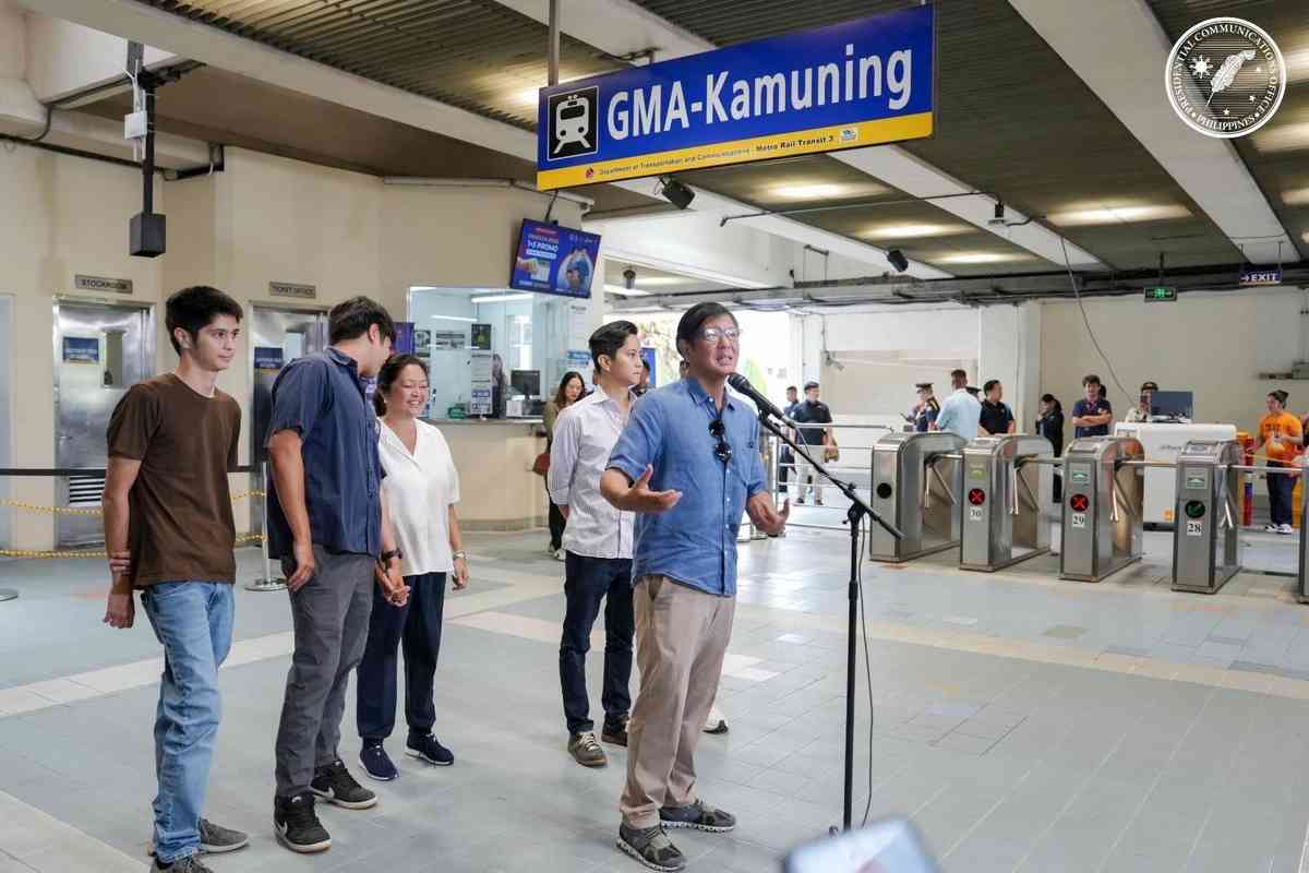 Marcos launches Pamilya Pass 1+3 promo in Metro Manila rail lines
