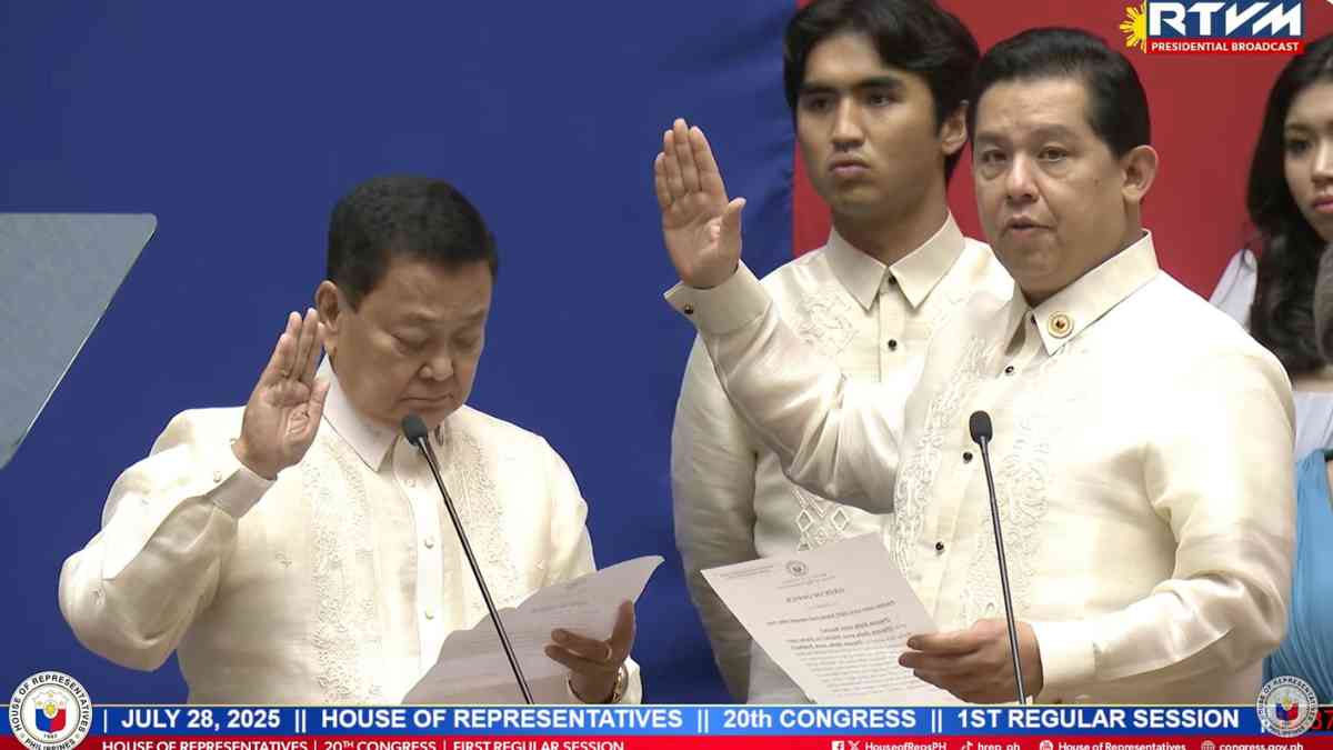 Martin Romualdez takes oath as Speaker for the 20th Congress