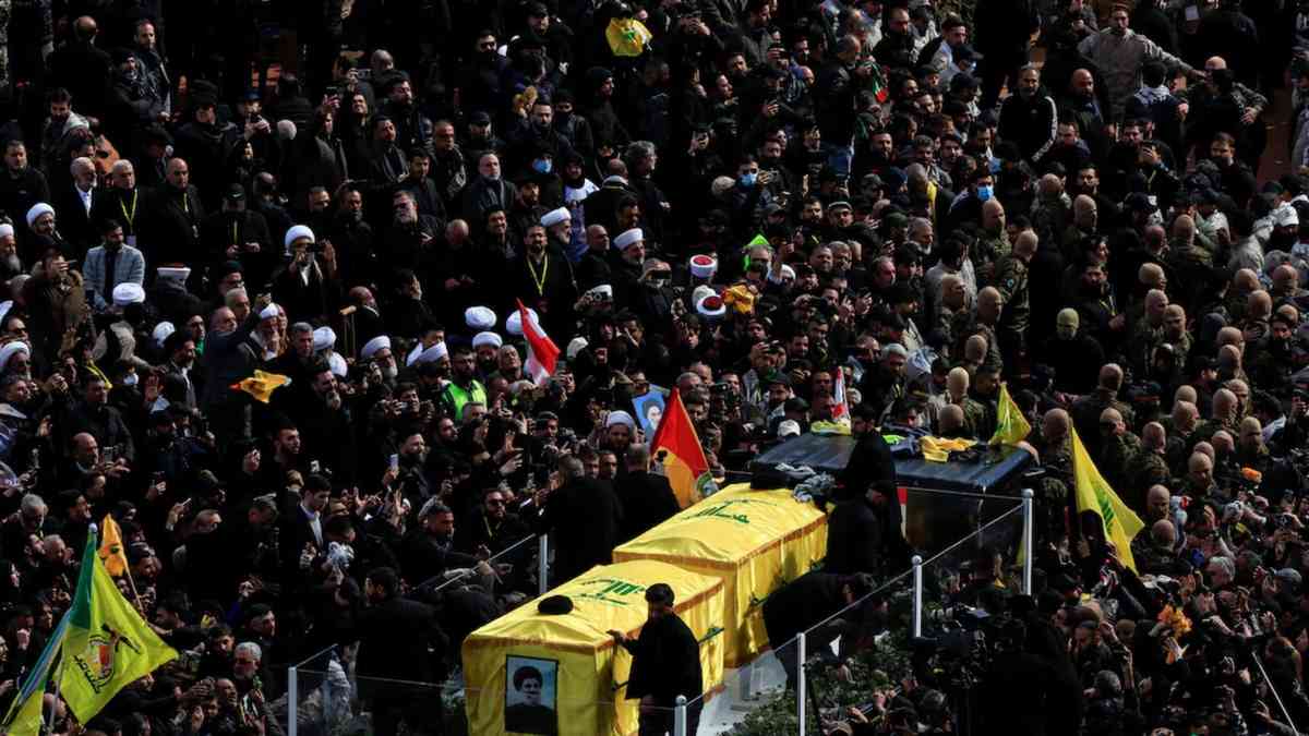 Massive crowds mourn Hezbollah's slain leader Nasrallah