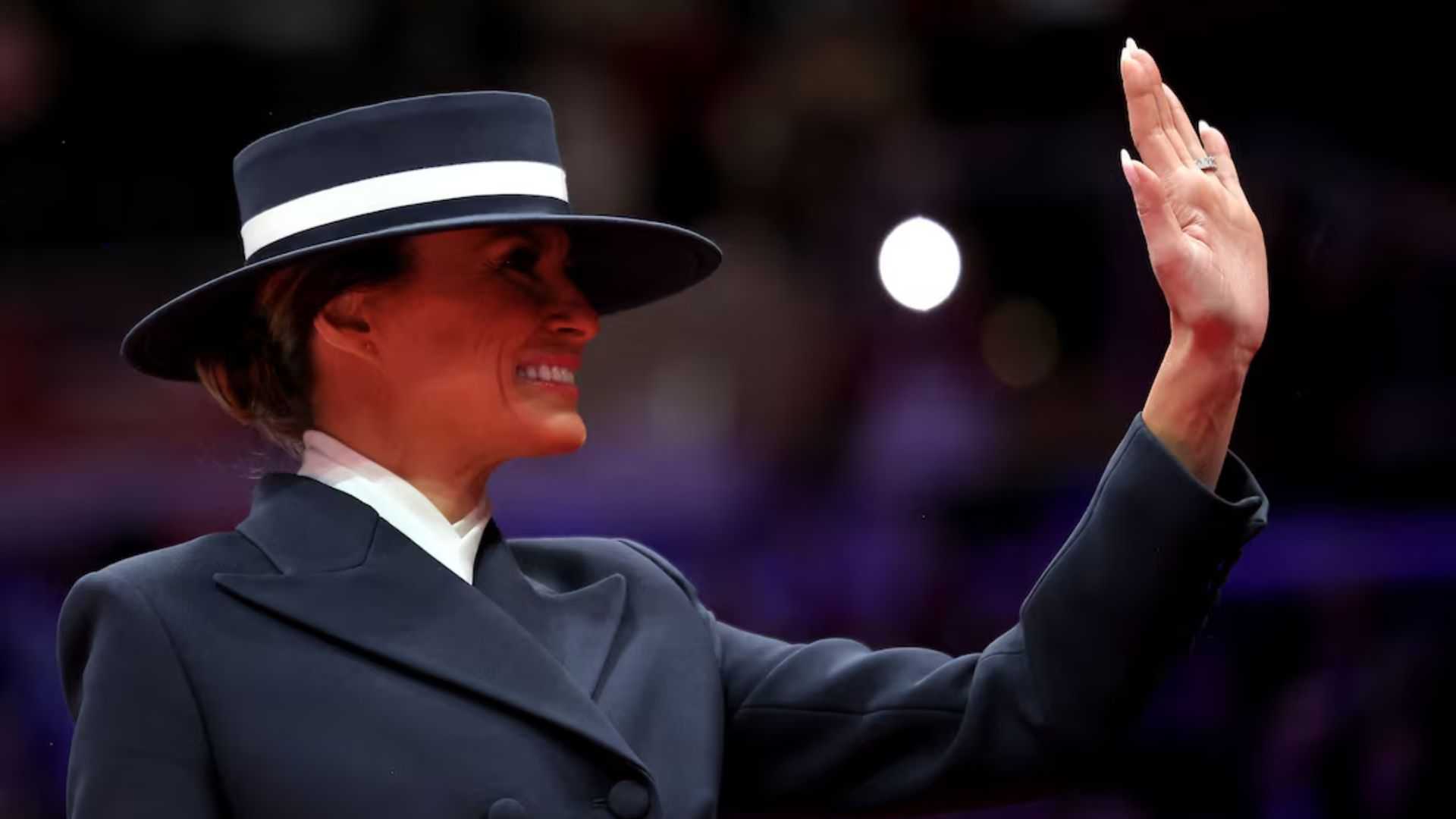 Melania's big hat plays starring role in Trump's Inauguration Day