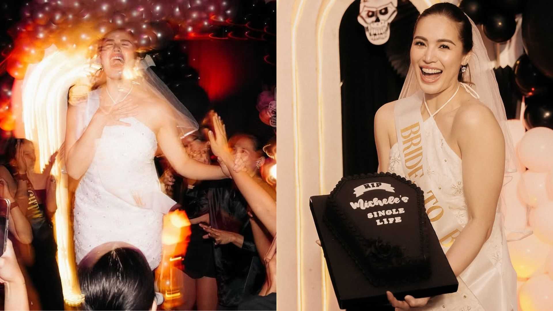 Michele Gumabao says “RIP” to her single life in funeral-themed bachelorette bash