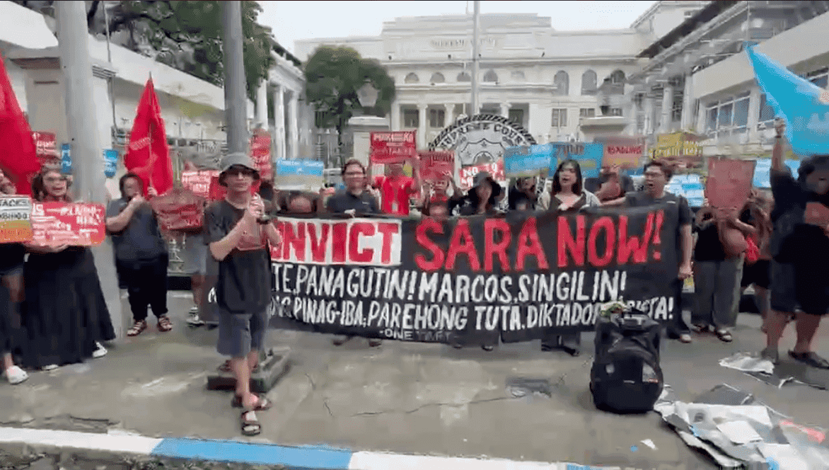 Militant students protest SC ruling junking Articles of Impeachment vs. VP Sara Duterte